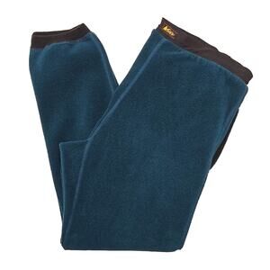 Vtg REI Thaw Fleece Jogger Pants Sz S 90s Midlayer Outdoor Blue/Green USA Made